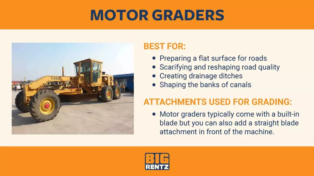 motor graders for grading