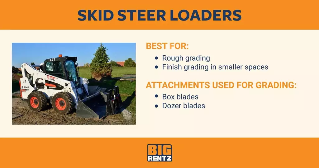 skid steers for grading