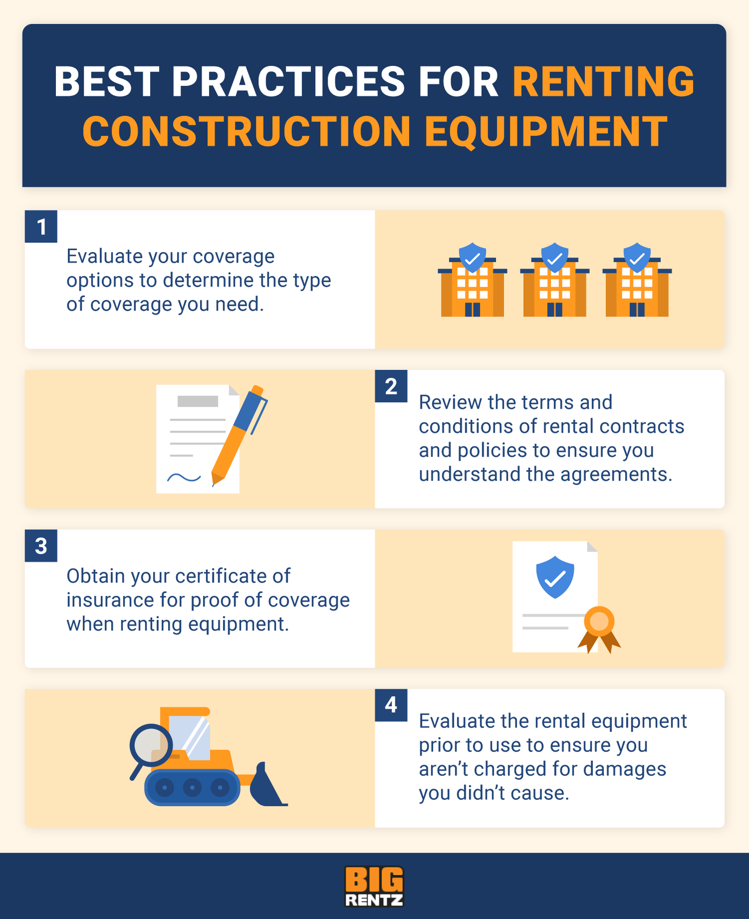 best practices for renting construction equipment