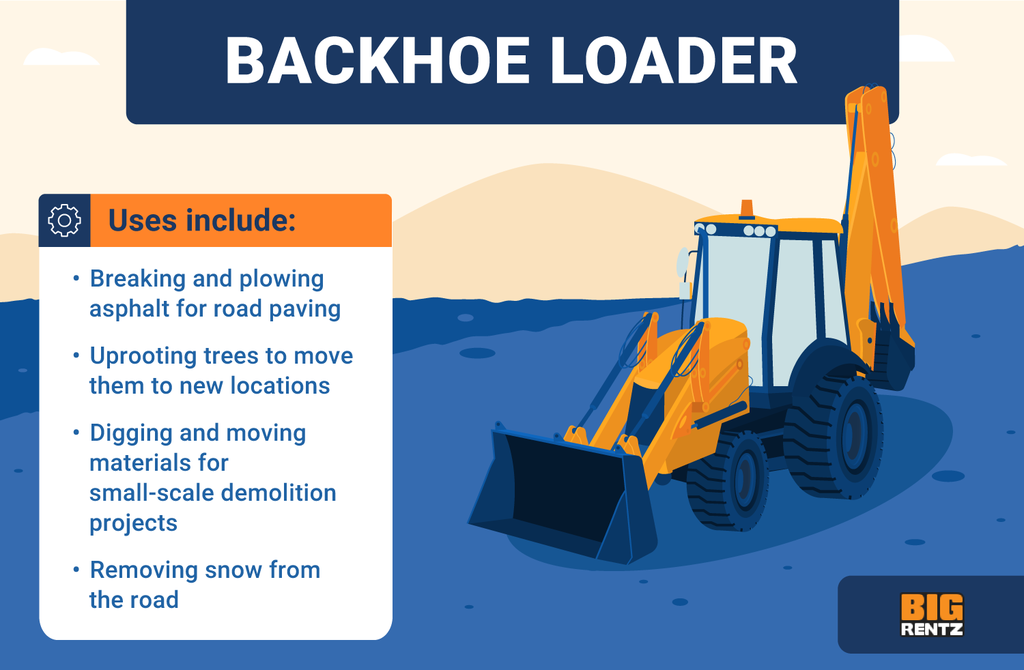 backhoe loader uses