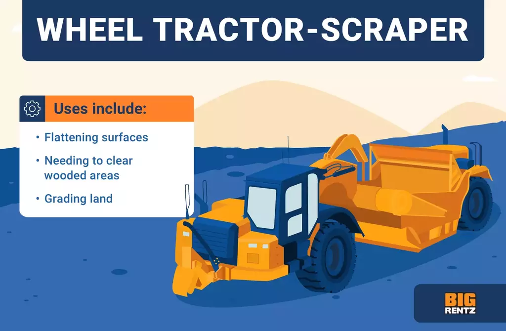 wheel tractor-scraper uses