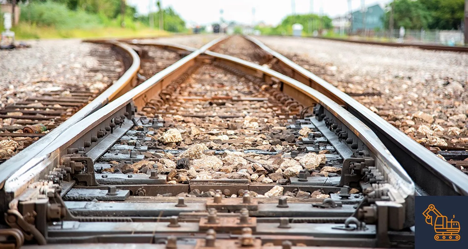 close up of railroad tracks